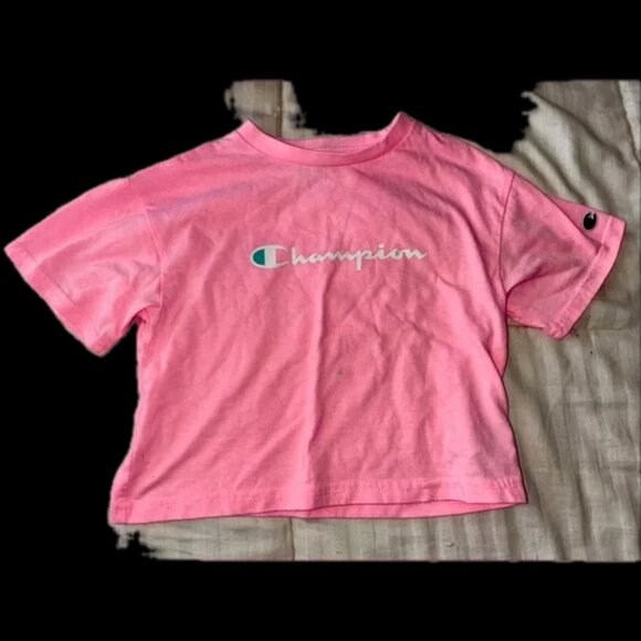 Champion Tops - Adorable ladies XS or girls size 4 crop boxy fit champion classic pink top new